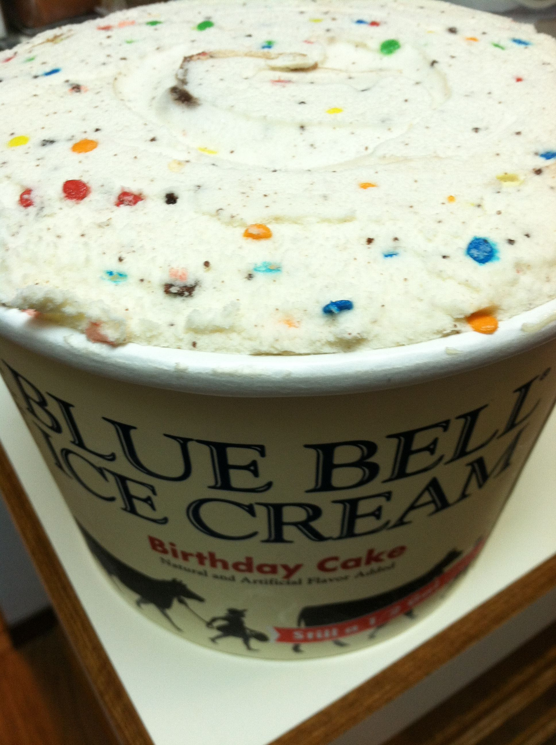 Blue Bell Birthday Cake Ice Cream
 Birthday Cake Blue Bell Ice Cream my favorite THIS IS