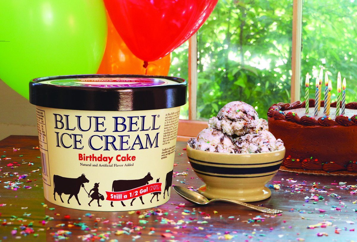 Blue Bell Birthday Cake Ice Cream
 Blue Bell Ice Cream ILoveBlueBell