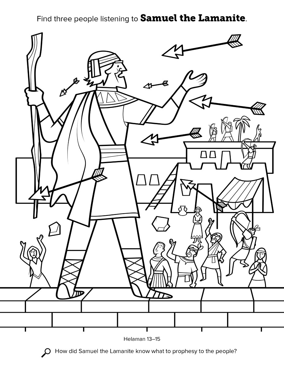 Book Of Mormon Coloring Pages
 Samuel the Lamanite