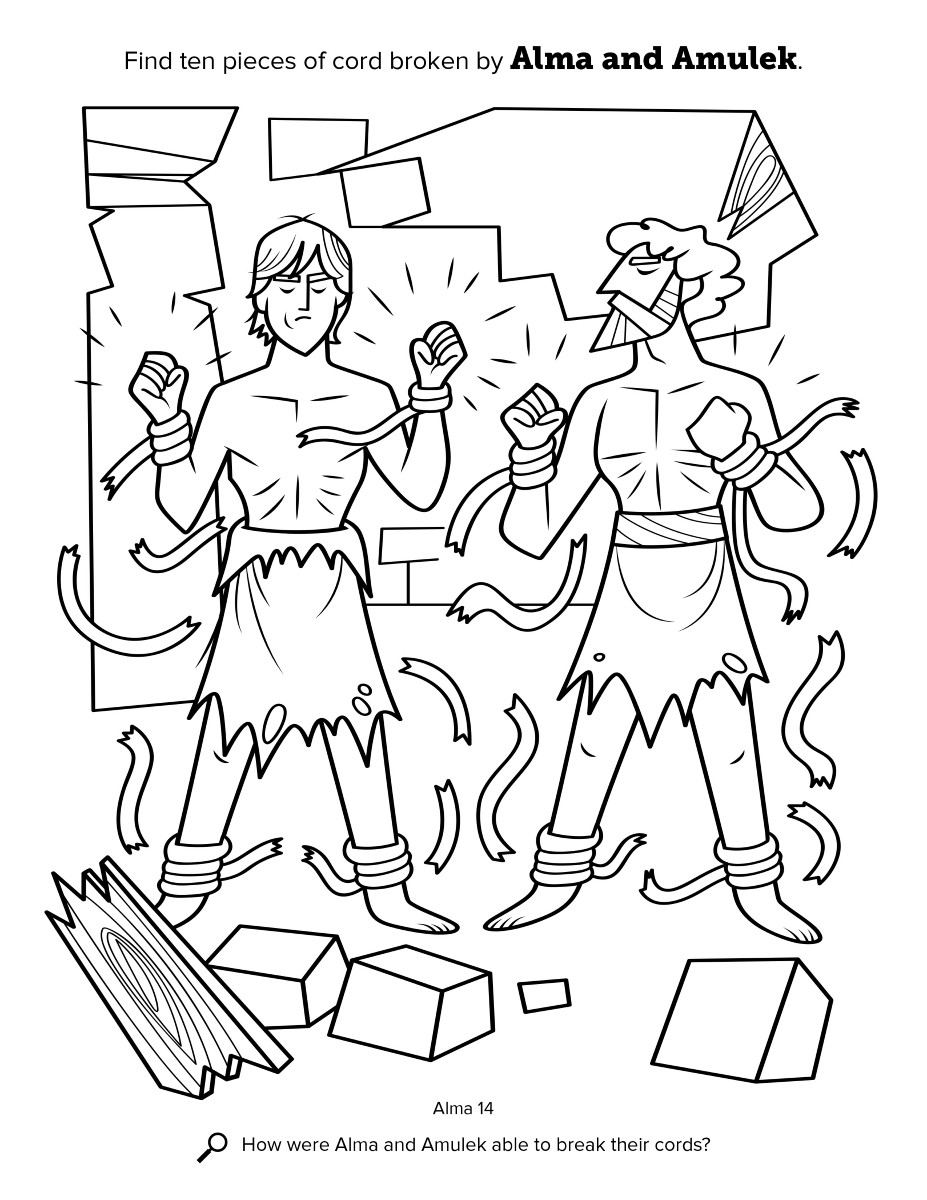 Book Of Mormon Coloring Pages
 Primarily Inclined Primary 4 Lesson 15 Alma and Amulek’s