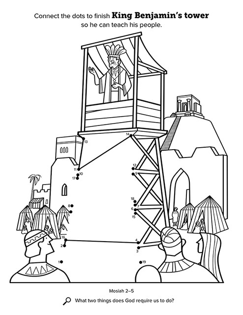 Book Of Mormon Coloring Pages
 King Benjamin Addresses His People