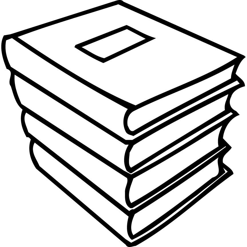 Books Coloring Pages
 coloring pages for stack of school books Coloring Point