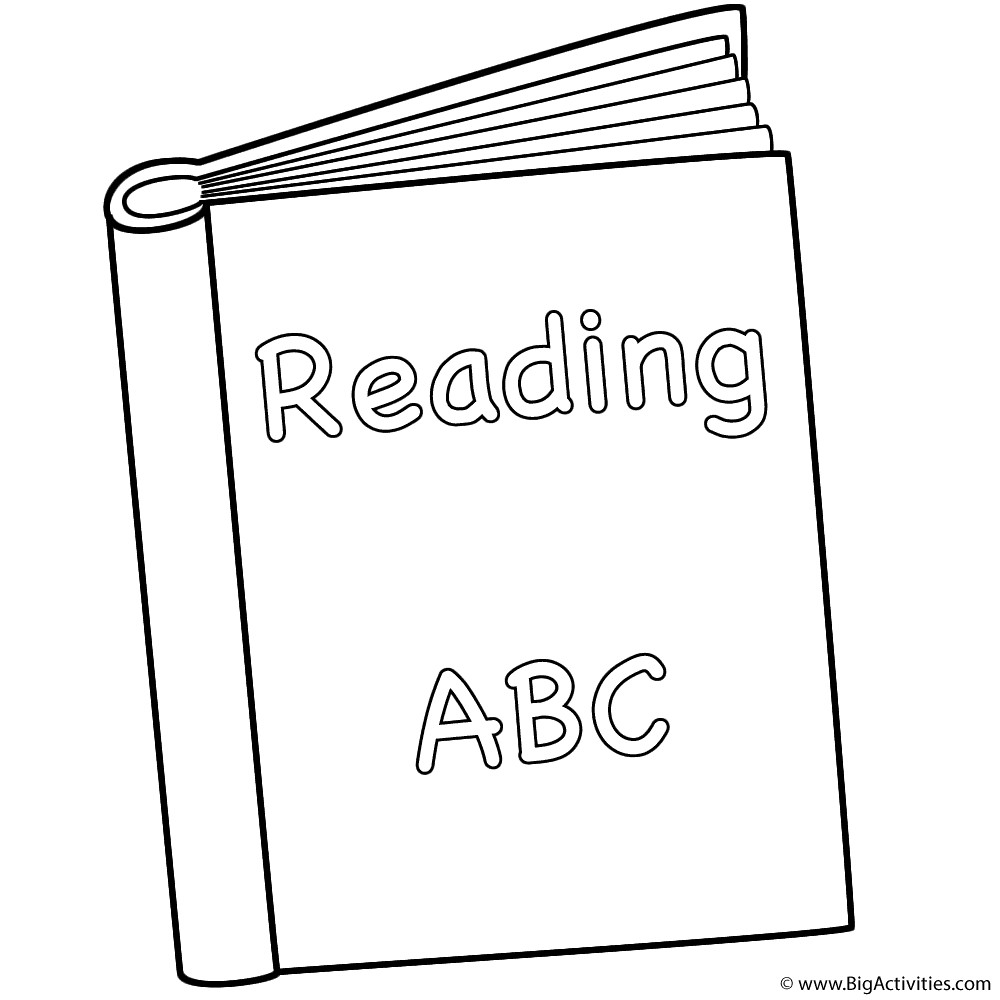 Books Coloring Pages
 Reading Book Coloring Page 100th Day of School