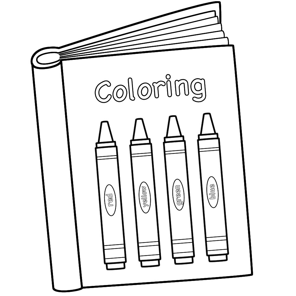 Books Coloring Pages
 Back to school coloring page