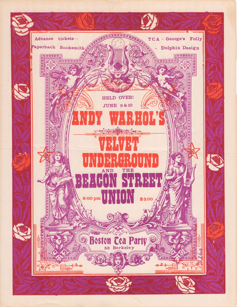 Boston Tea Party Poster Ideas
 Velvet Underground Posters Boston Tea Party – Boston MA