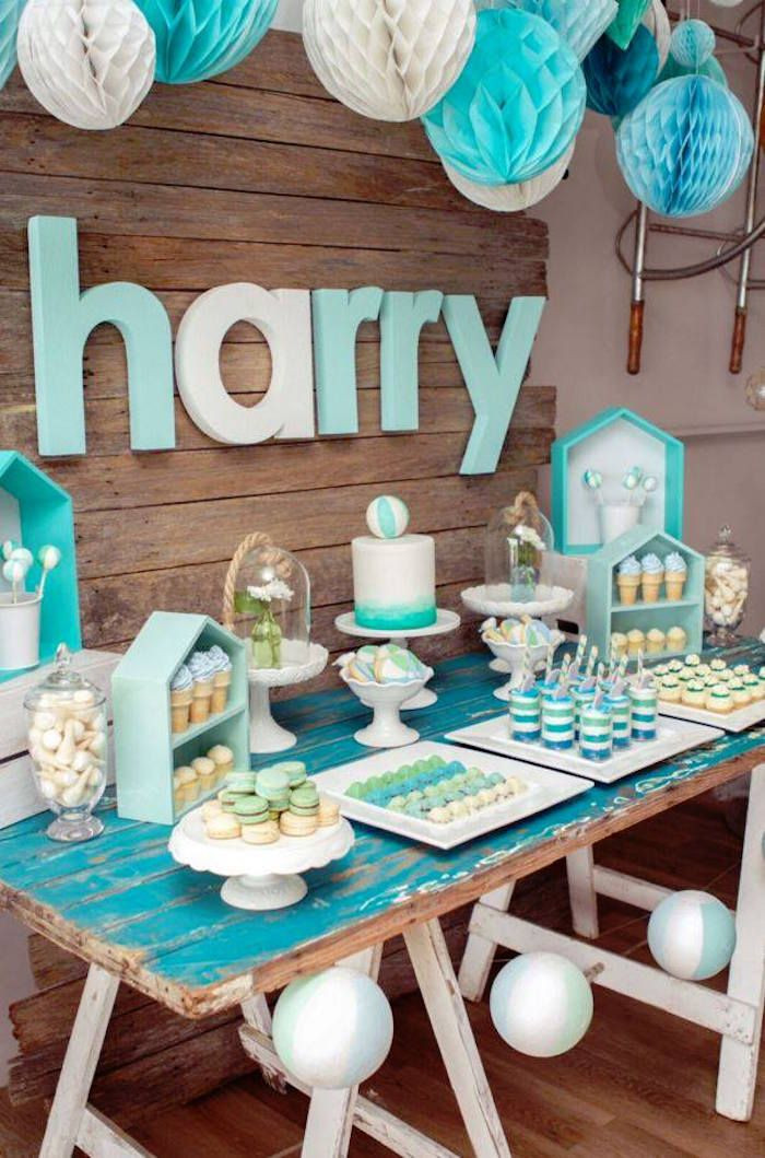 Boy Beach Party Ideas
 Have a Ball With This que Beach Themed Party