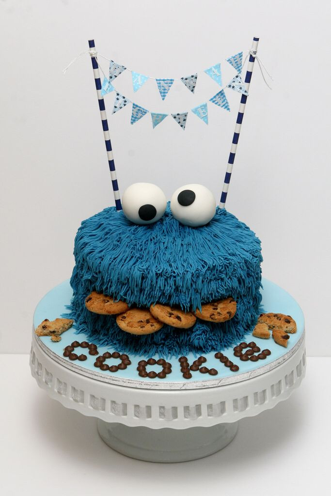 Boy Birthday Cakes Ideas
 Cookie Monster Party ⚜ cake … Sesame Street Party