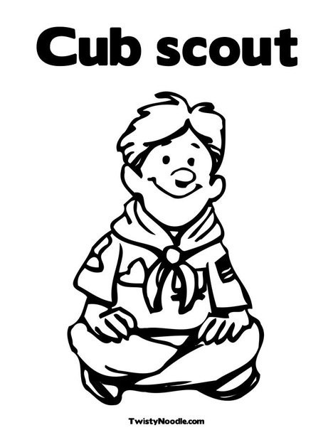 Boy Scout Coloring Pages
 Boy Scout Sitting Coloring Page Scouting