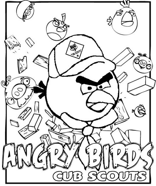 Boy Scout Coloring Pages
 Akela s Council Cub Scout Leader Training Angry Birds
