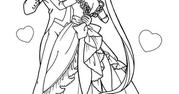 Boyfriend And Girlfriend Coloring Pages
 Sailor Moon Dance With Boyfriend Coloring Pages