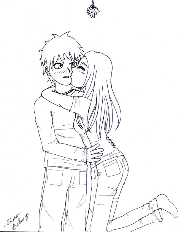 Boyfriend And Girlfriend Coloring Pages
 couple sweet by Arisusa 02 on DeviantArt