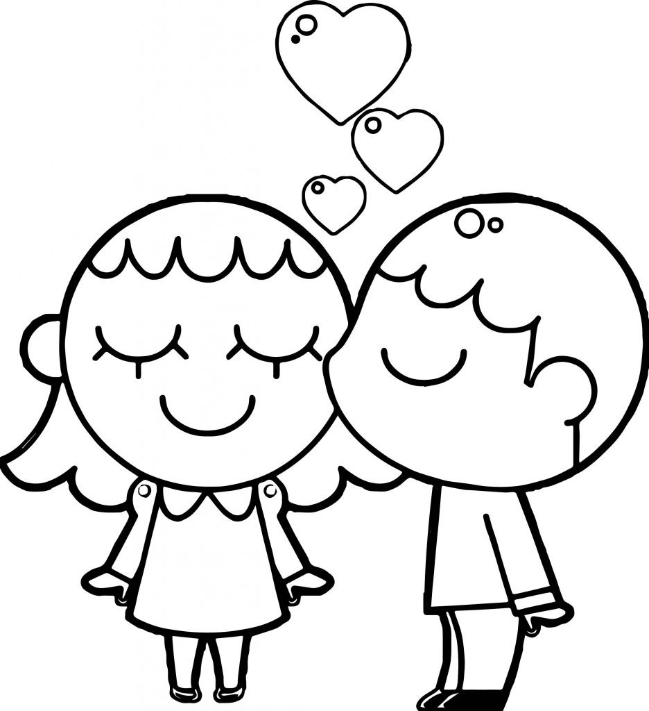 Boys And Girls Coloring Sheets Yankeetown
 Best Friends Boy And Girl Coloring Page