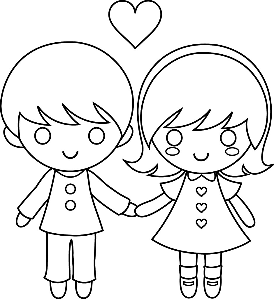 Boys And Girls Coloring Sheets Yankeetown
 Little Boy And Girl Coloring Pages Coloring Home