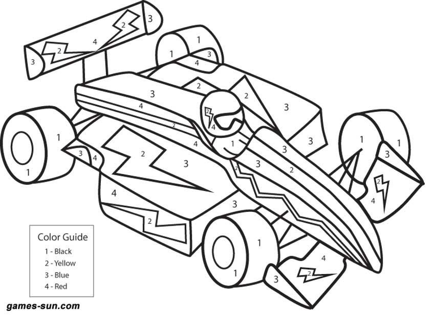 Boys Color By Number Coloring Pages
 Color By Numbers For Kids Coloring Home
