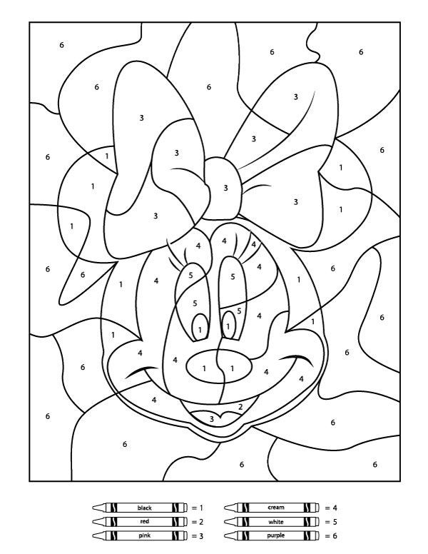 Boys Color By Number Coloring Pages
 Your Children Will Love These Free Disney Color By Number