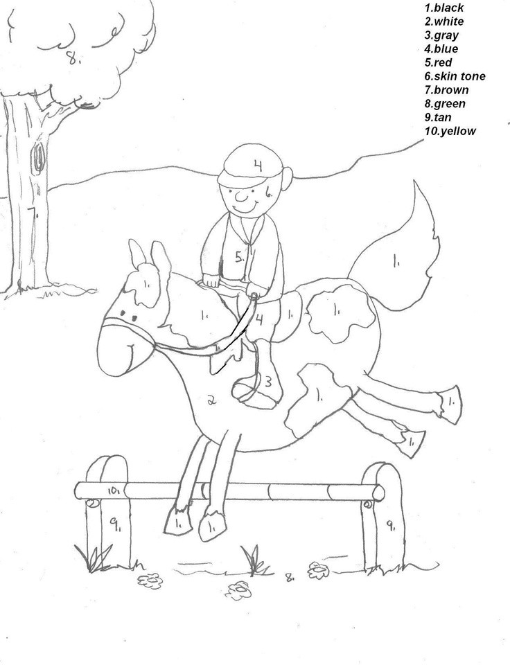 Boys Color By Number Coloring Pages
 18 best Mystery Color by Number images on
