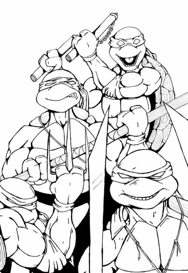 Boys Coloring Pages Online
 Top 25 Free Printable Ninja Turtles Coloring Pages line