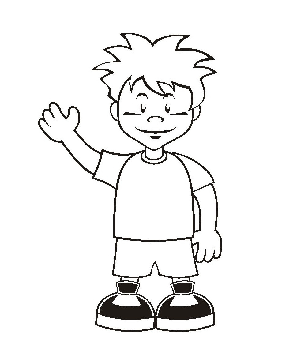 Boys Coloring Pages Online
 Free Printable Boy Coloring Pages For Kids