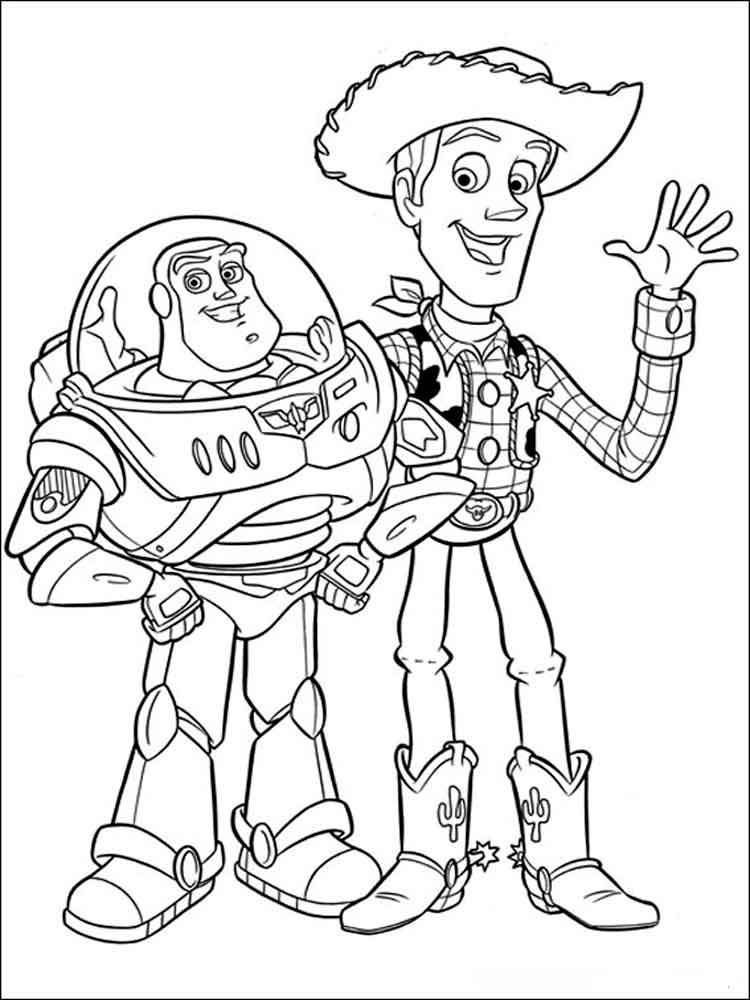 Boys Disney Coloring Pages
 Free printable Toy story coloring pages