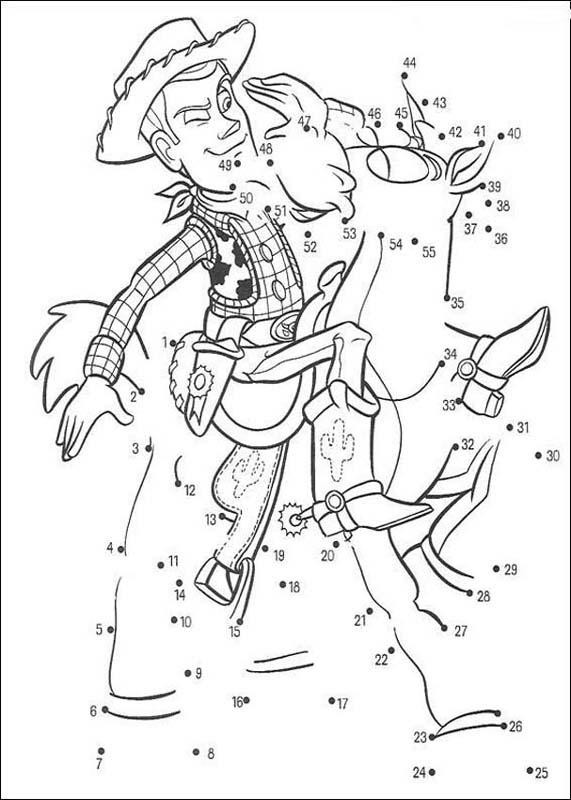 Boys Dot To Dot Coloring Pages
 Cow boy game coloring pages Hellokids