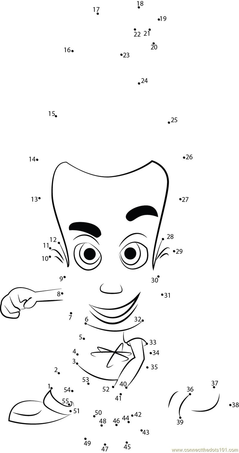 Boys Dot To Dot Coloring Pages
 Jimmy Neutron Smart Boy dot to dot printable worksheet