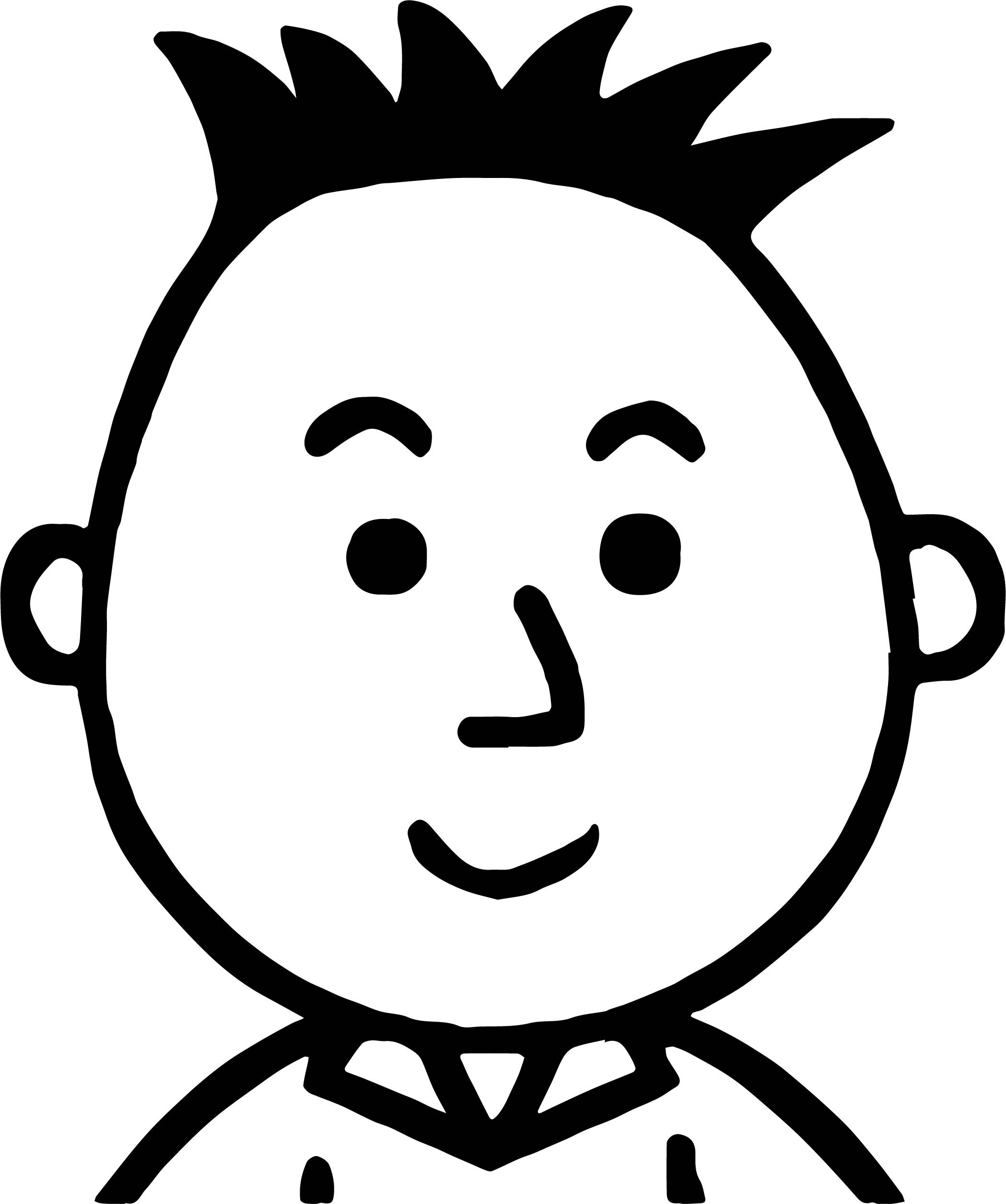 Boys Face Coloring Pages
 Cute Boy Face Coloring Coloring Pages