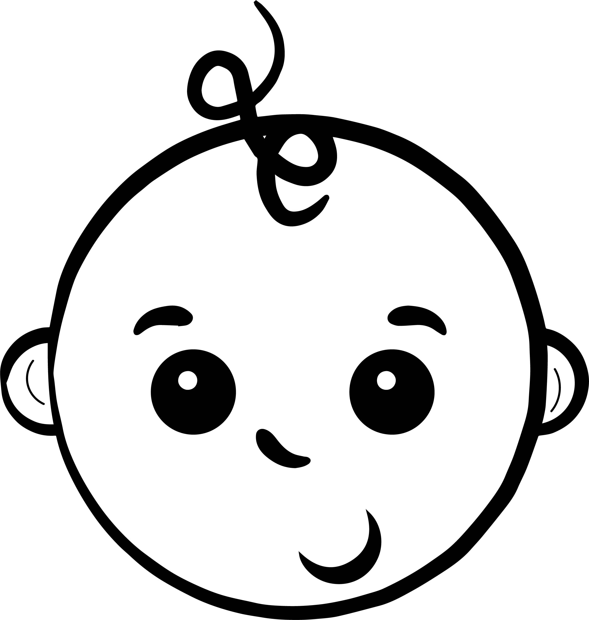 Boys Face Coloring Pages
 Baby Boy Face Coloring Page