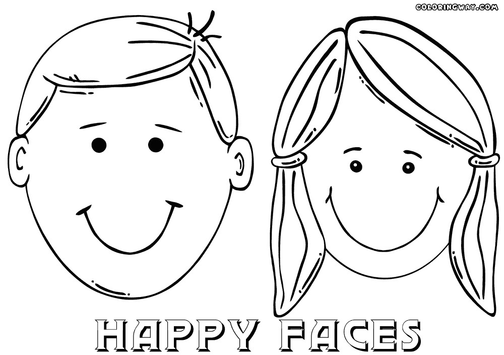 Boys Face Coloring Pages
 Girl Face Coloring Pages Coloring Home