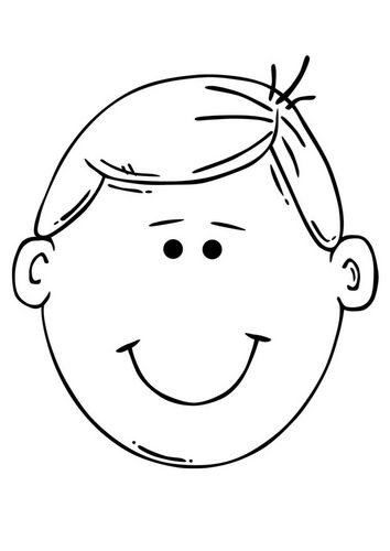 Boys Face Coloring Pages
 Coloring page boy s face Coloring Pages
