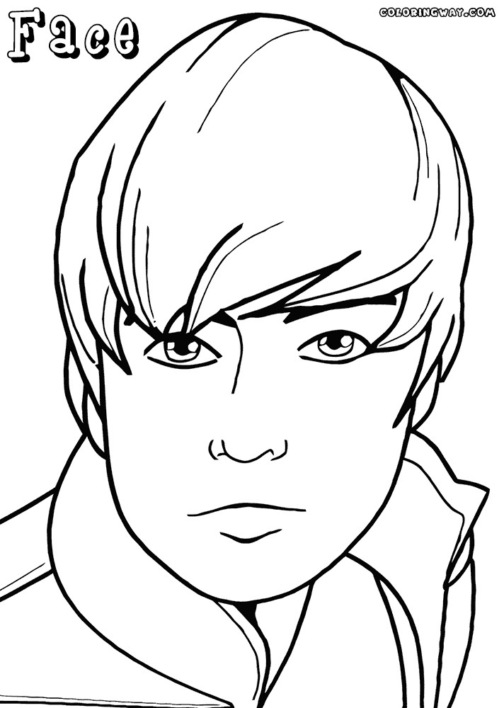 Boys Face Coloring Pages
 Face coloring pages
