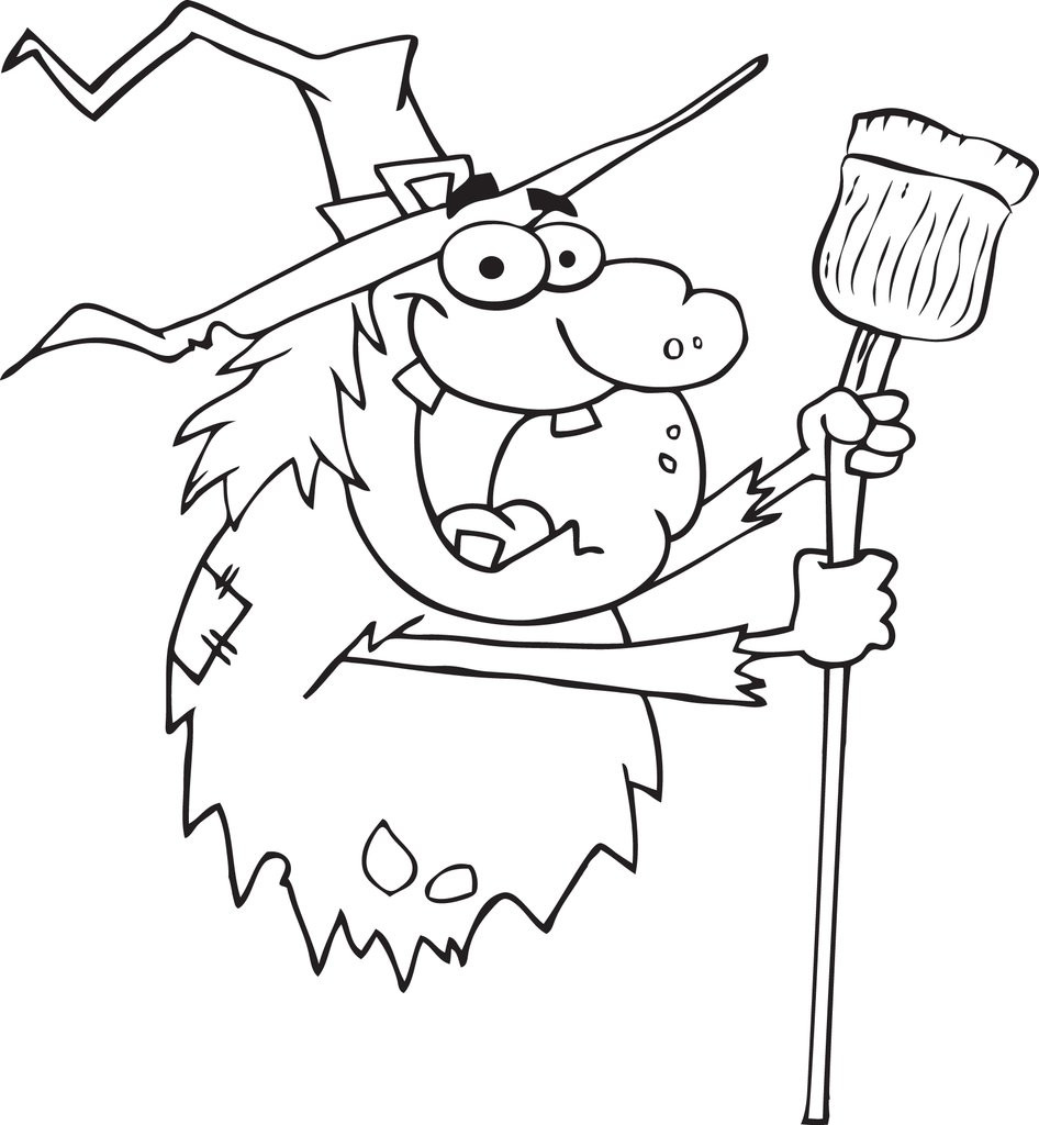 Boys From Witch Cartoon Coloring Pages
 FREE Printable Halloween Witch Coloring Page for Kids 3