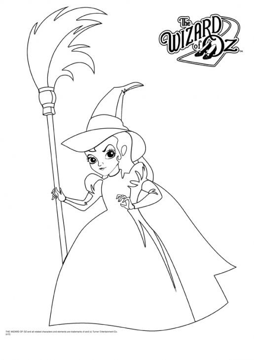Boys From Witch Cartoon Coloring Pages
 Beautiful White Witch From The Wizard Oz Coloring Page