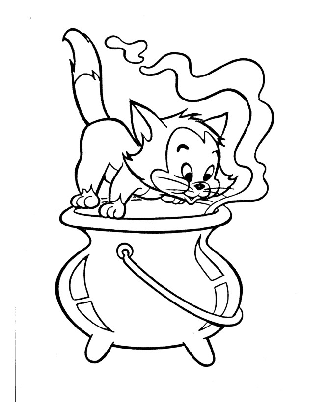 Boys From Witch Cartoon Coloring Pages
 Cute Halloween Coloring Pages Coloring Home