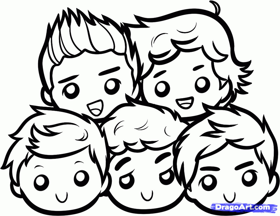 Boys From Witch Cartoon Coloring Pages
 Step 9 How to Draw Chibi e Direction e Direction Boys