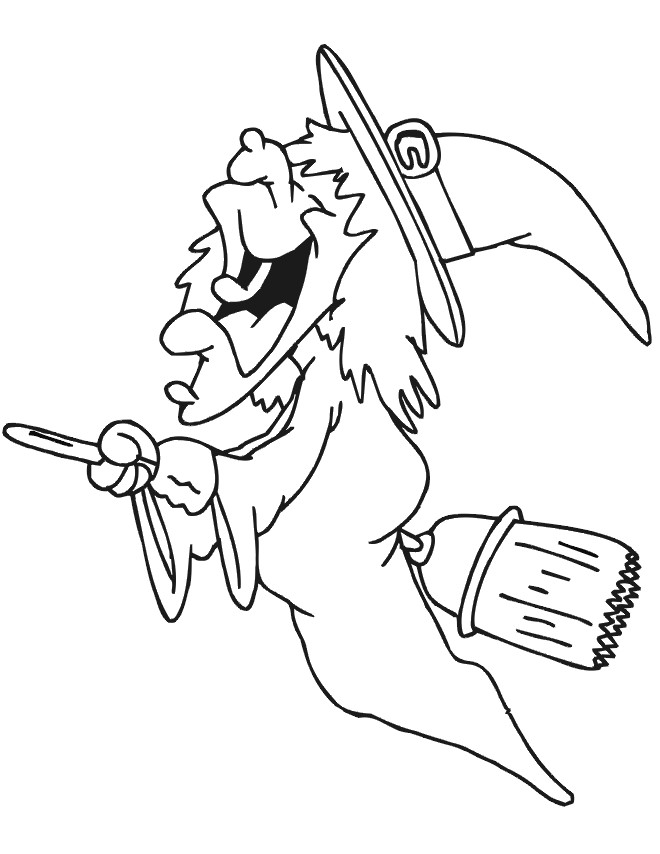 Boys From Witch Cartoon Coloring Pages
 Free Printable Witch Coloring Pages For Kids