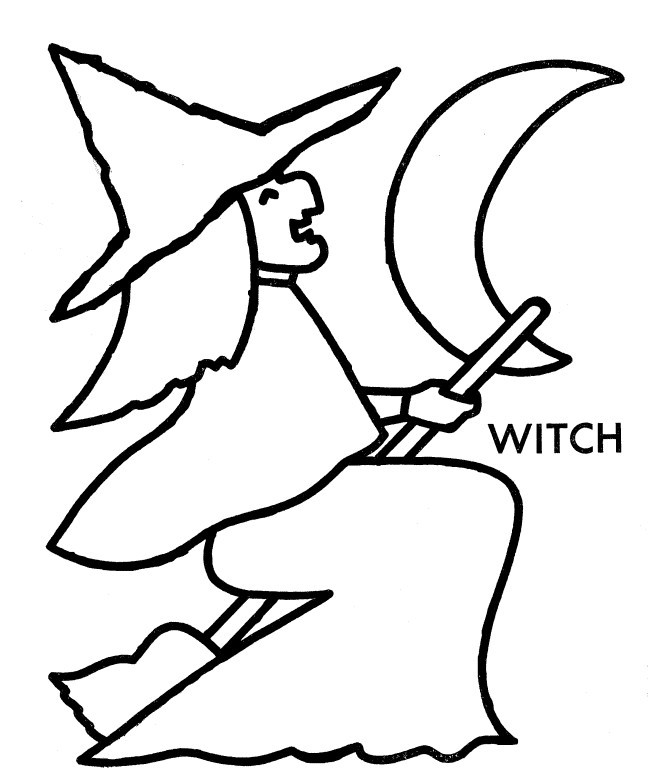 Boys From Witch Cartoon Coloring Pages
 Witch Halloween Preschool Coloring Pages Printable Free