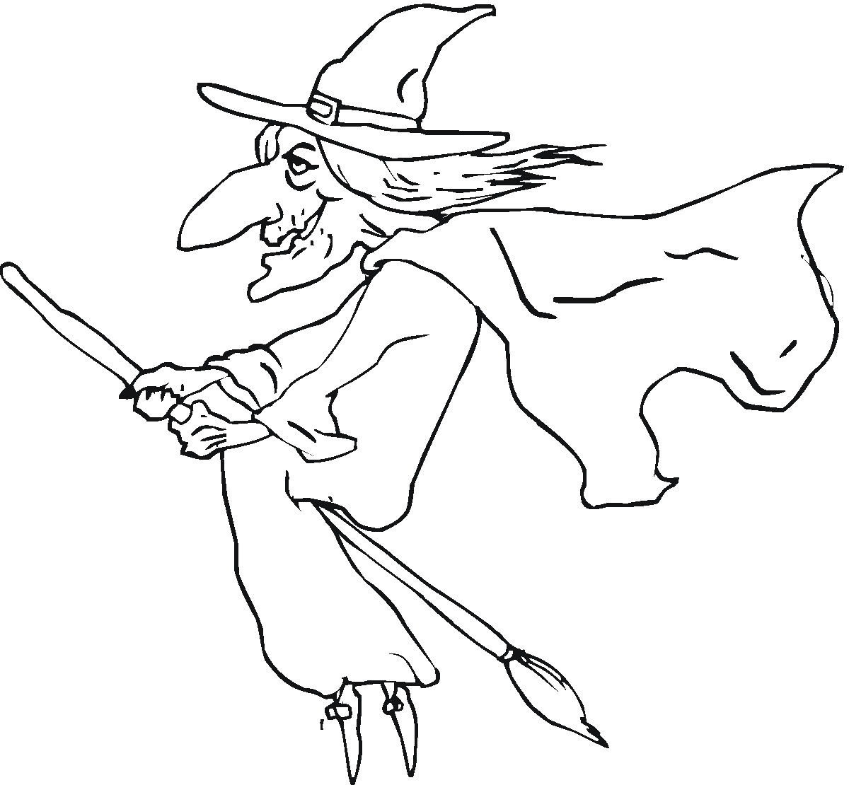 Boys From Witch Coloring Pages
 Free Printable Witch Coloring Pages For Kids