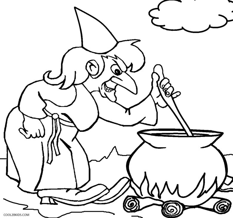 Boys From Witch Coloring Pages
 Printable Witch Coloring Pages For Kids