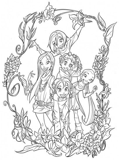 Boys From Witch Coloring Pages
 W I T C H Coloring Pages