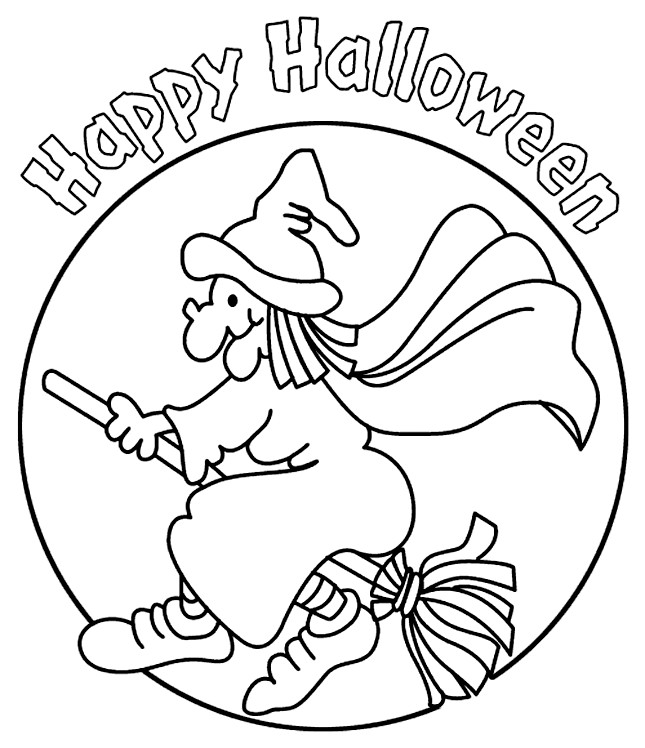 Boys From Witch Coloring Pages
 Witch Coloring Page