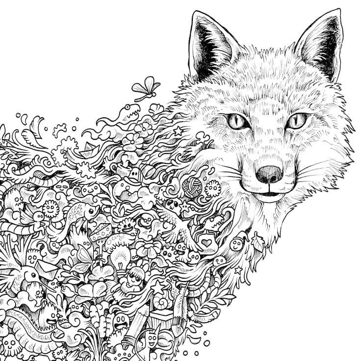 Boys Hard Coloring Pages Animal
 Coloring Pages For Adults Difficult Animals