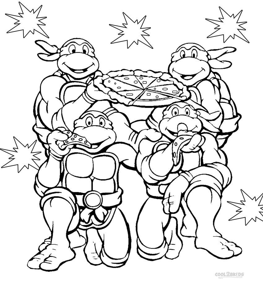 Boys Kids Coloring Pages Ninja Turtles
 Printable Nickelodeon Coloring Pages For Kids