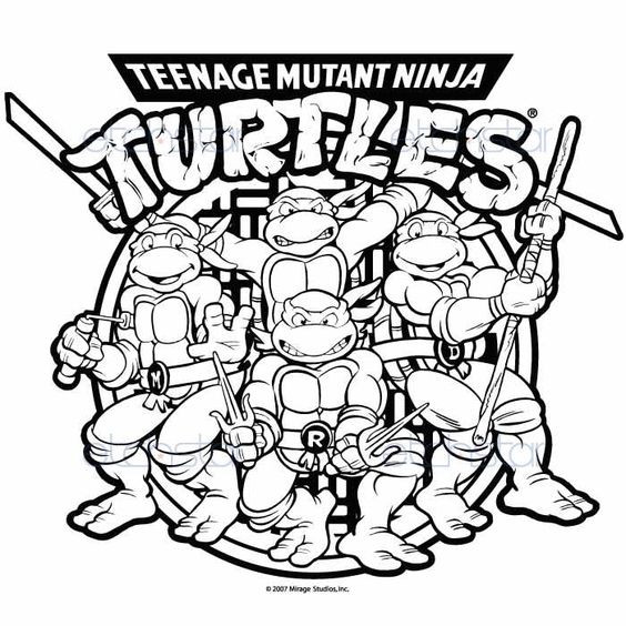 Boys Kids Coloring Pages Ninja Turtles
 Pix For Teenage Mutant Ninja Turtles Drawings