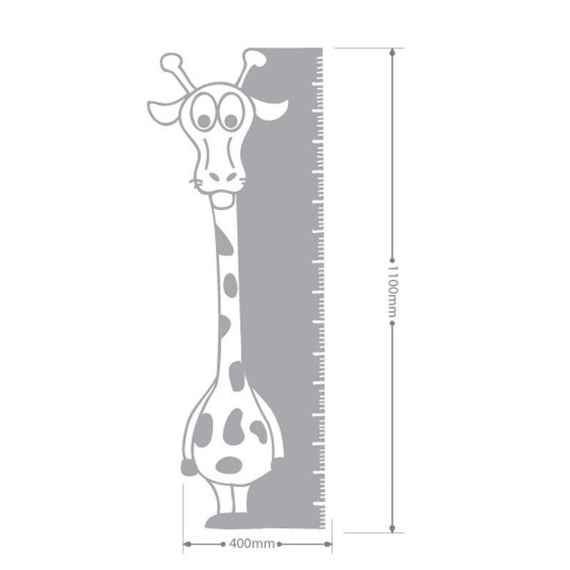 Boys Measuring Coloring Sheets
 Giraffe Height Measurement Ruler Growth Chart Nursery