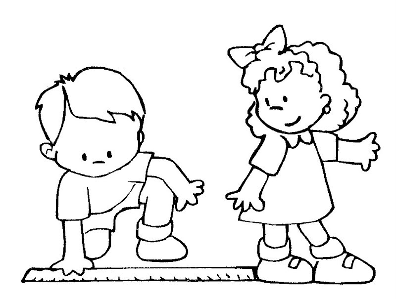 Boys Measuring Coloring Sheets
 measuring steps coloring pages