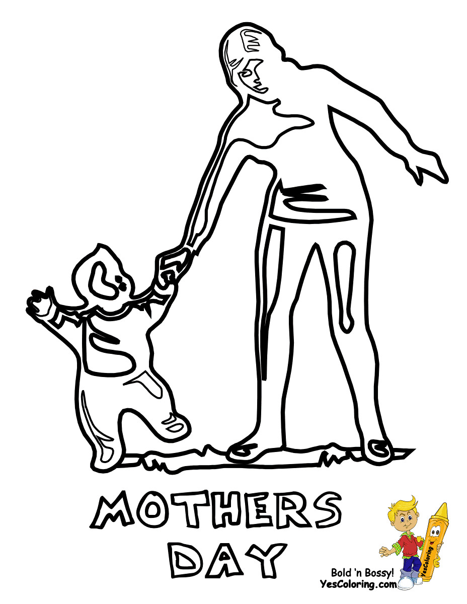 Boys Mothers Day Coloring Sheets
 Marvelous Mothers Day Coloring Pages YesColoring