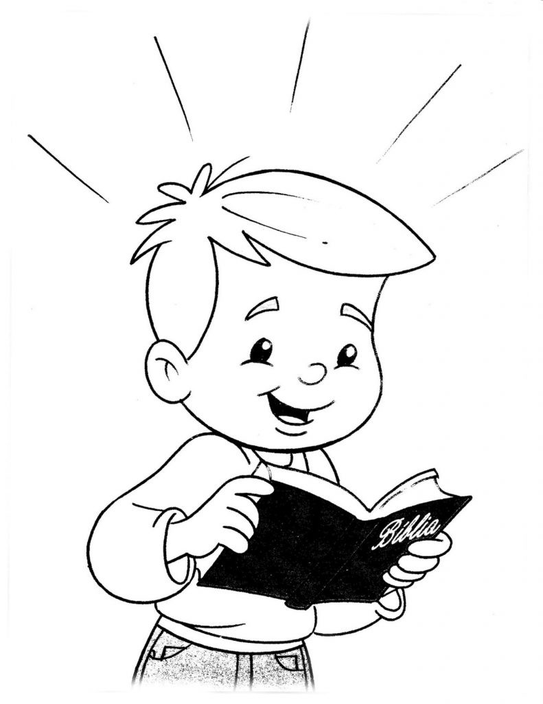 Boys Reading The Bible Coloring Pages
 Free Printable Christian Coloring Pages for Kids Best
