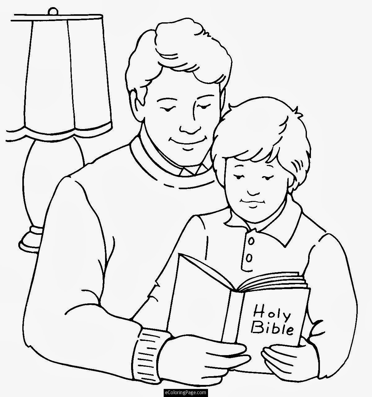 Boys Reading The Bible Coloring Pages
 Download HD Christmas & New Year 2018 Bible Verse