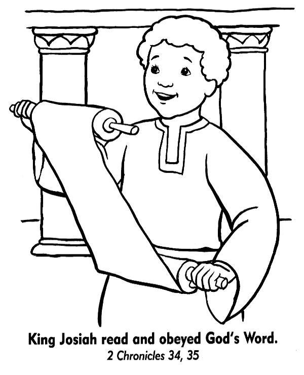 Boys Reading The Bible Coloring Pages
 Image result for king josiah coloring sheet