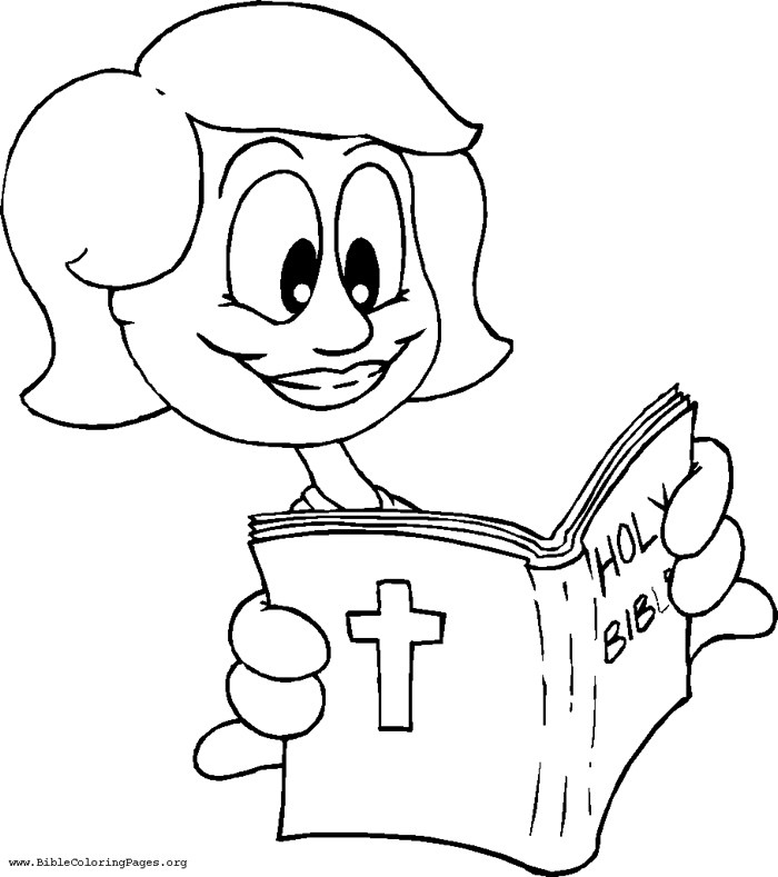 Boys Reading The Bible Coloring Pages
 Reading the Bible Coloring Page